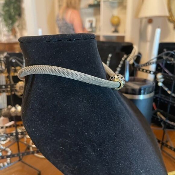 Cable Rope Single Bead Statement Necklace - Picture 7 of 7